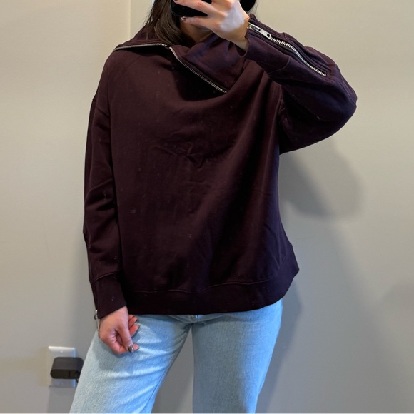 All Saints Dark Brown Turtleneck Sweater - Picture 2 of 14